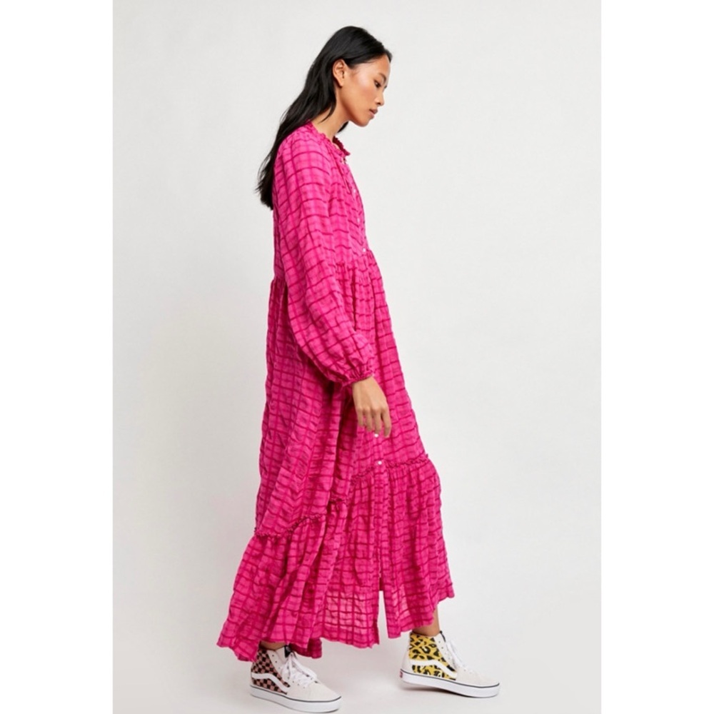 Free People pink maxi dress NEW - Picture 2 of 7